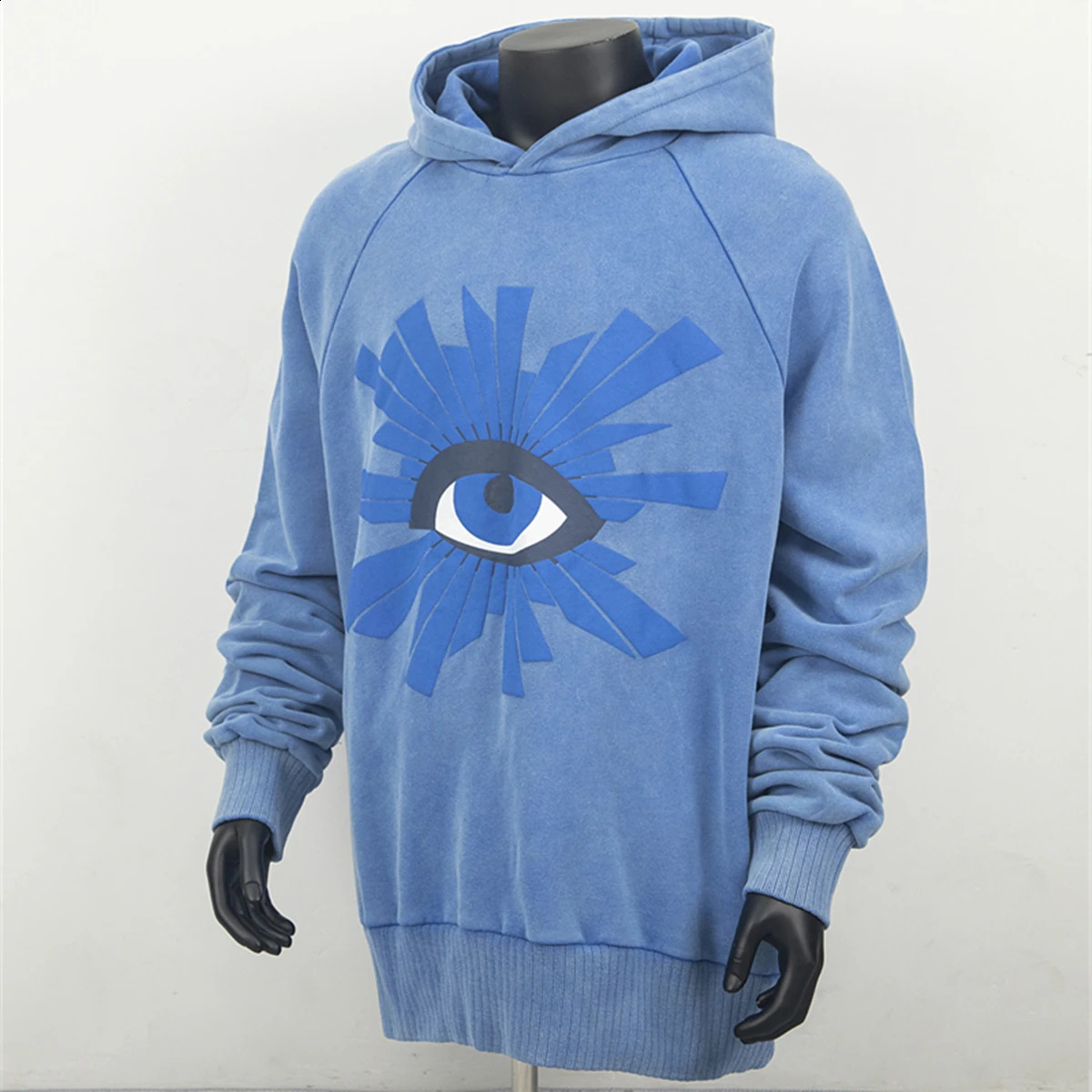 Yao888 House of Errors 100 Cotton foam Printing Fashion Oversized Street Retro Sweatshirt y2K Mens Hoodie 240807