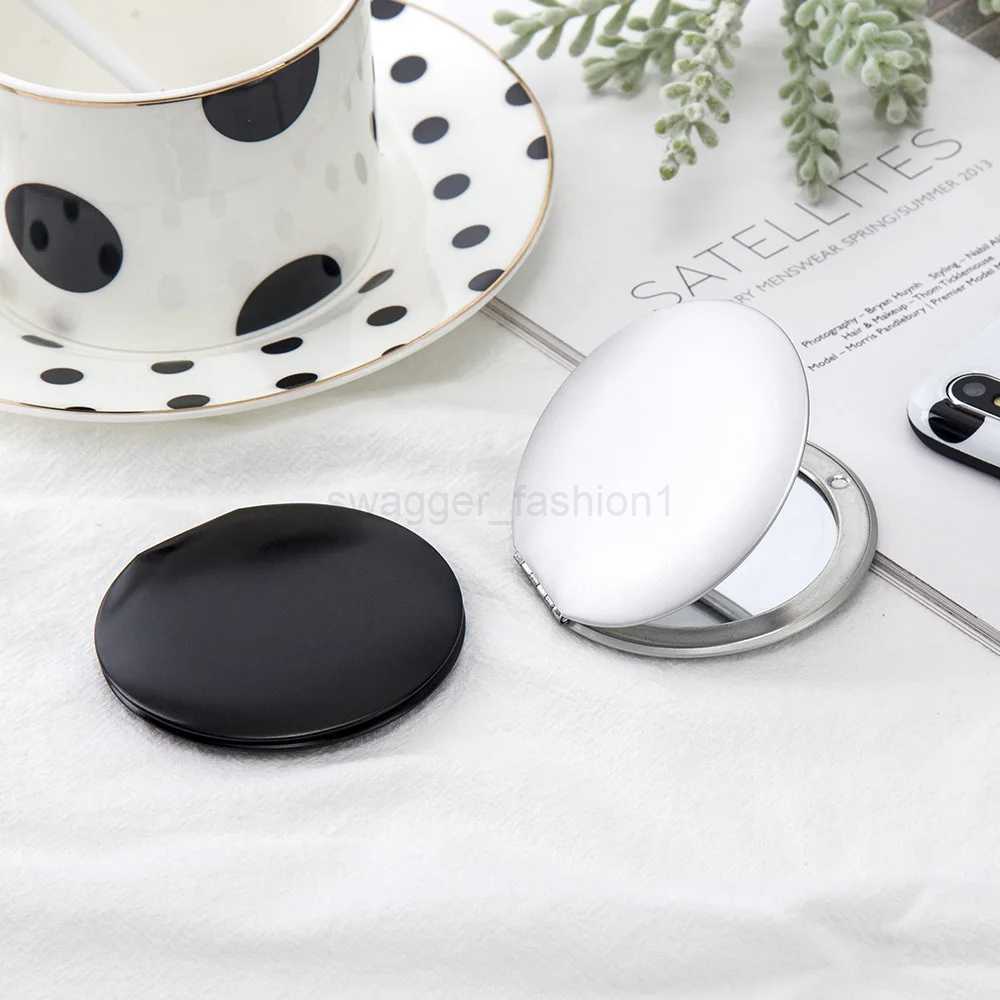 Mini Compact Makeup Mirror Handheld Small Round Foldable Mirror Portable Pocket Magnifying Vanity Mirrors Women Make Up ToolsXJ240813