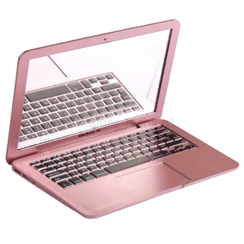 Girl mini pocket laptop shape makeup clear mirror baby mirrors toyXJ240813