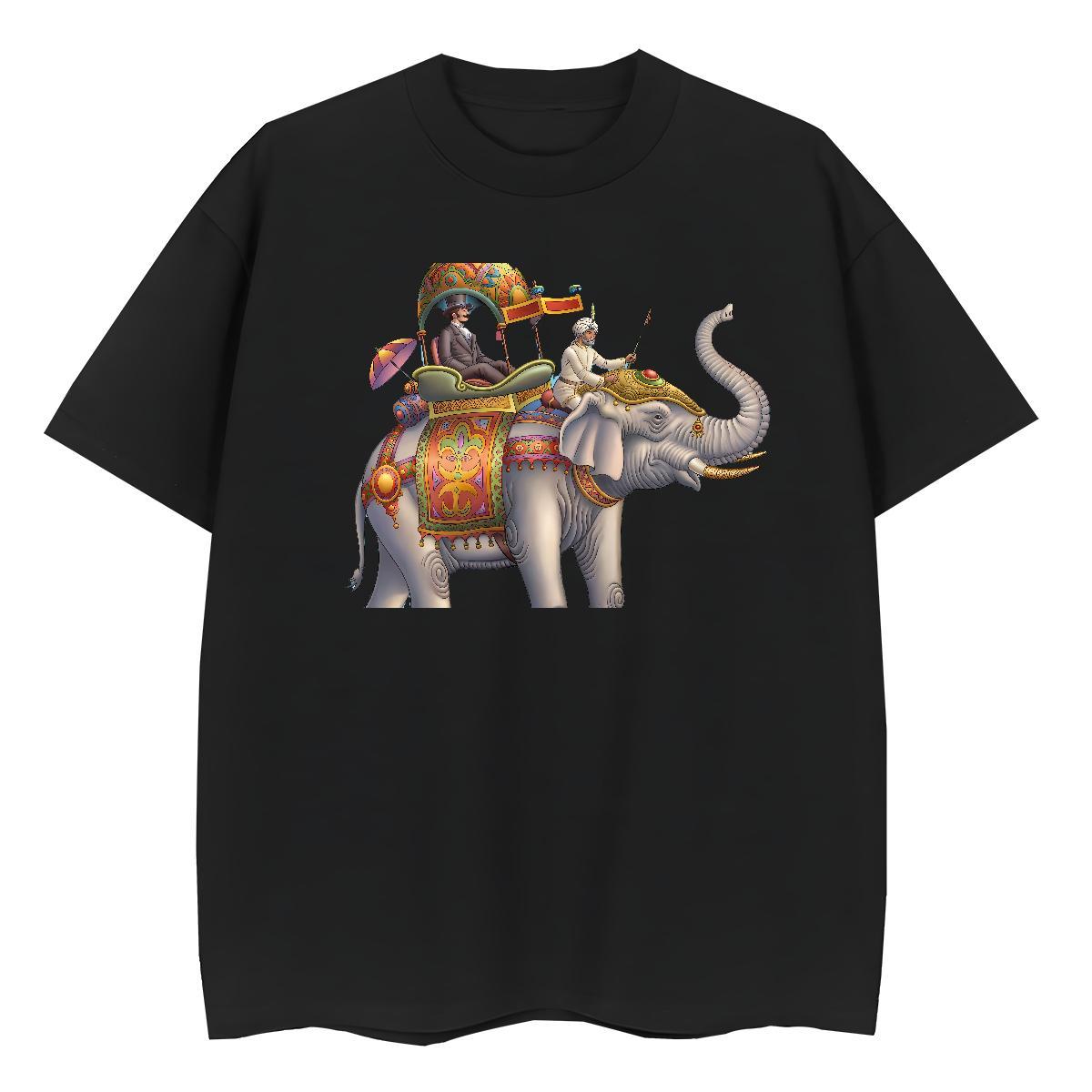 Classic T Shirts Men elephant Breathable Short Sleeve Spring Summer Custom Print Plus Size 230g Cotton Mens Tshirts Designer Fashion Tops Tees