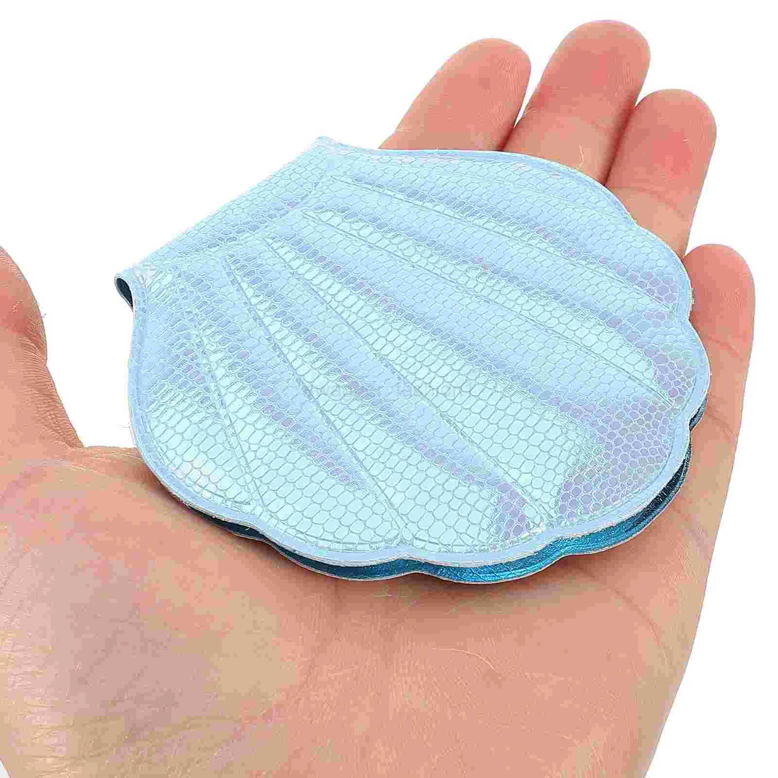 Makeup Vanity Mirror Girly Heart Flash Shell Pocket for Women Hand Mermaid Small Purse ChildXJ240813