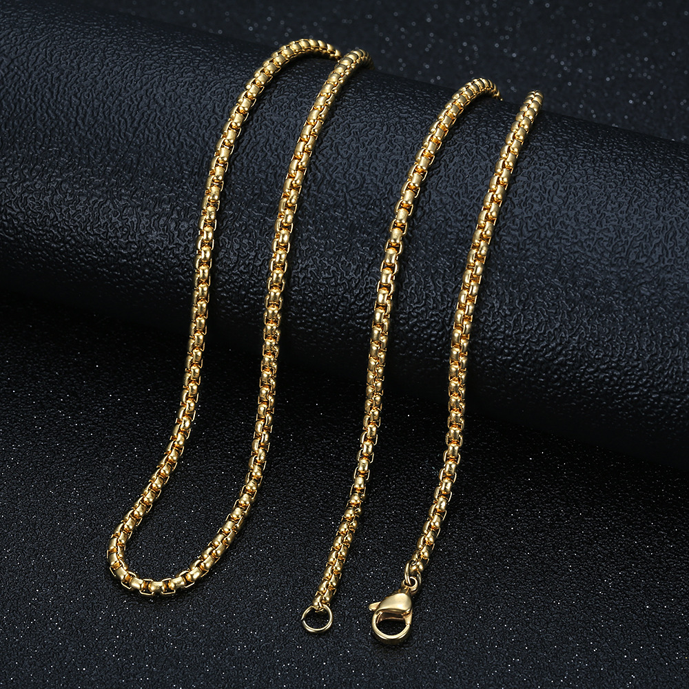 Hip Hop St.Jude Pendant Necklace Full Zircon 316L Stainless Steel Gold Plated Mens Jewelry
