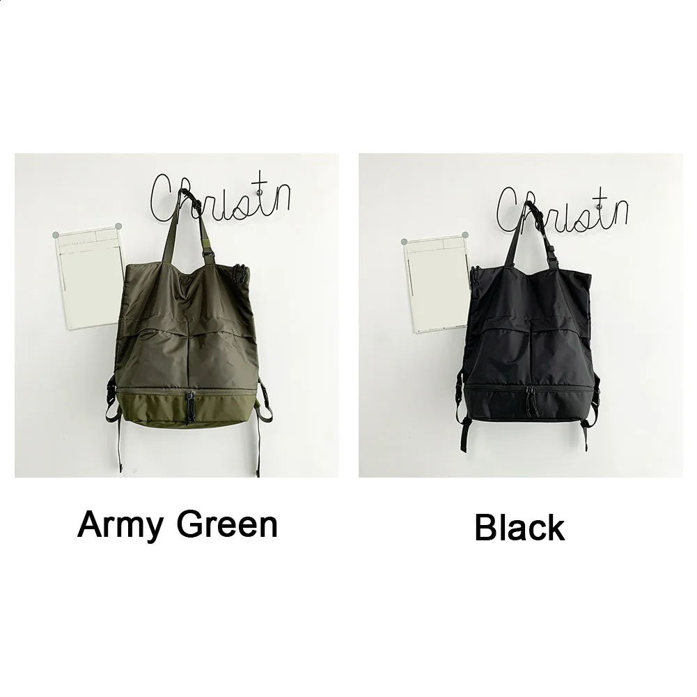 Unisex backpack large capacity student nylon waterproof womens fashionable portable school 240813