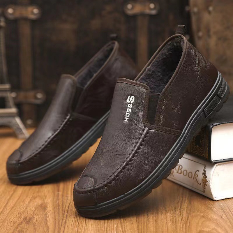 Ddmysports Summer Style Breathable Soft Durable Versatile Casual Leather Shoes For Men Can Add Velvet Outdoor