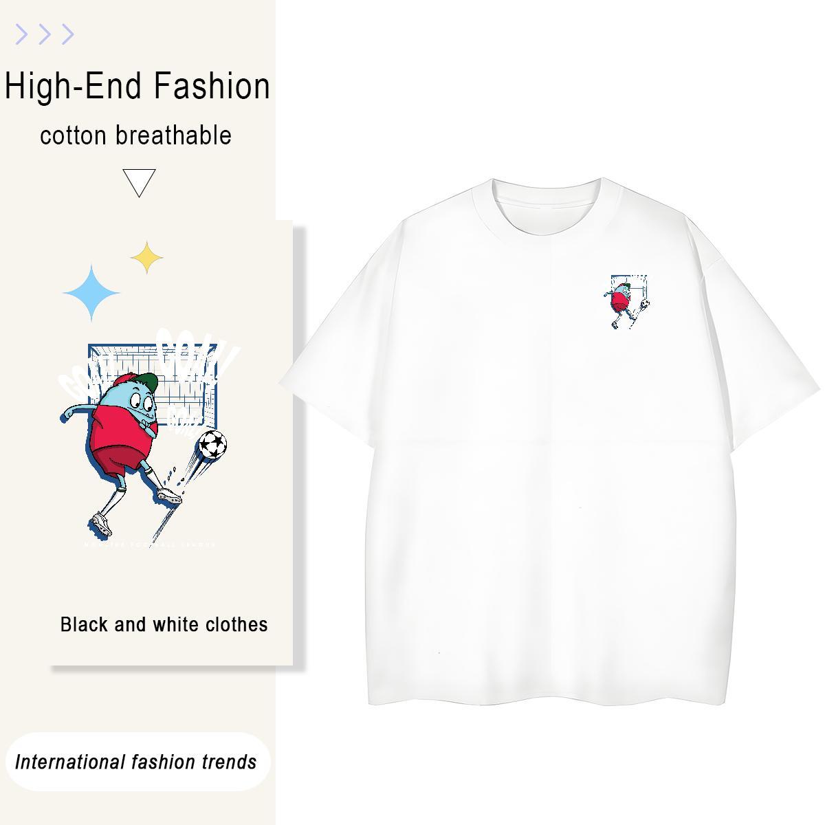 T-Shirts 230g Cotton plush Street wear Hip Hop Short Sleeve O-Neck Graphic Mens Tshirts Classic High Quality Clothings