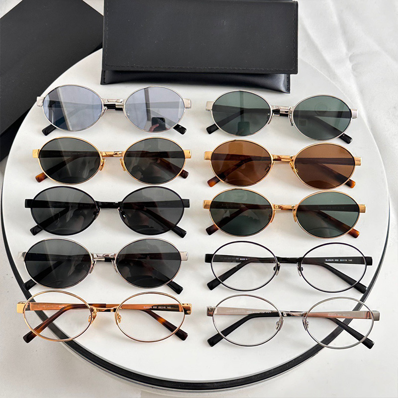 2024 Summer Women Men New Round Metal Frame Sunglasses SL 692 100% UVA UVB METAL NOS Lens 55mm Nose Bridge 19mm Legs 145mm