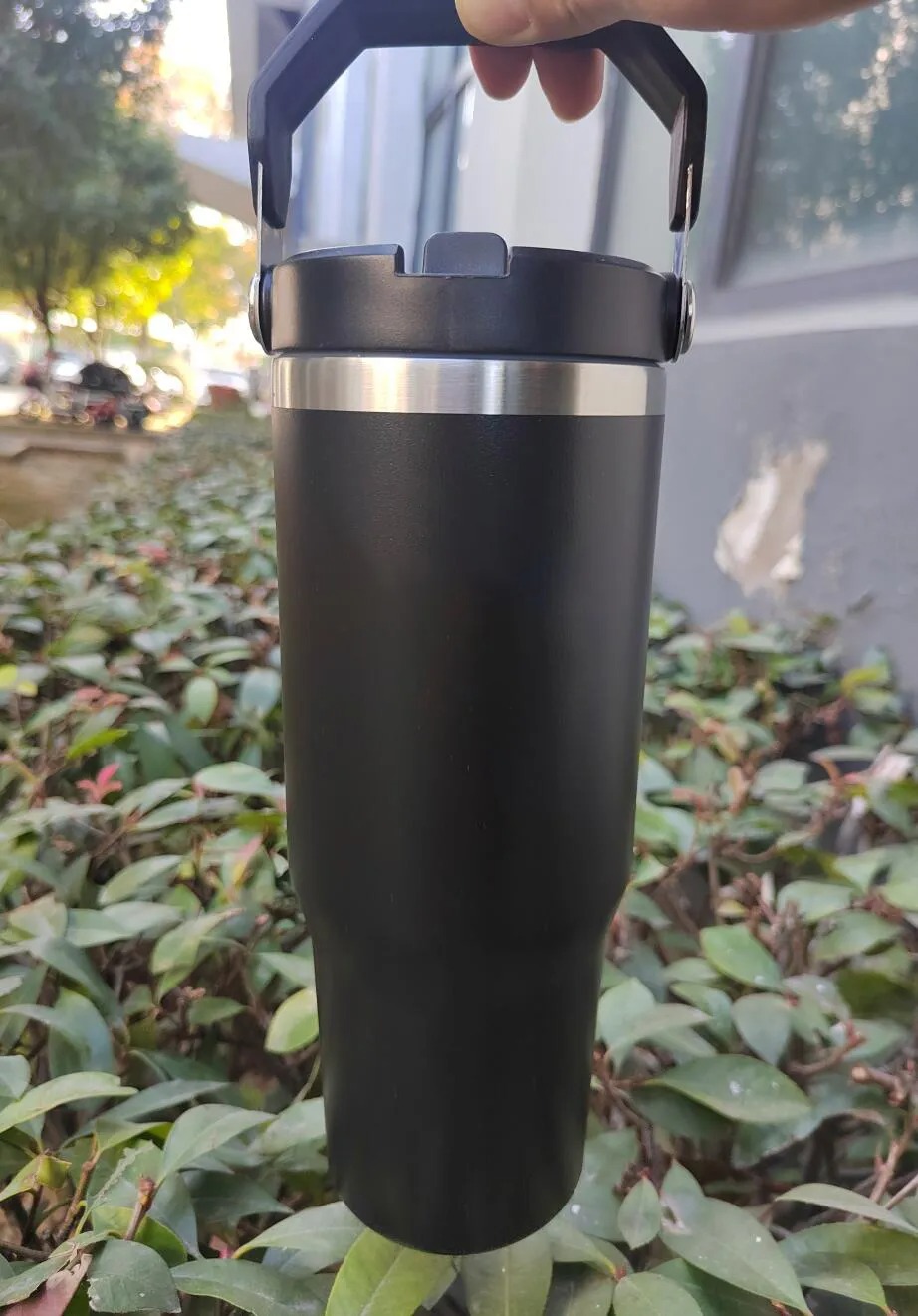 Ship from USA Water Bottles 20oz 30oz Cups Heat Preservation Stainless Steel Tumblers Outdoor Large Capacity Travel CarMugs Reusable Leakproof Flip Cu