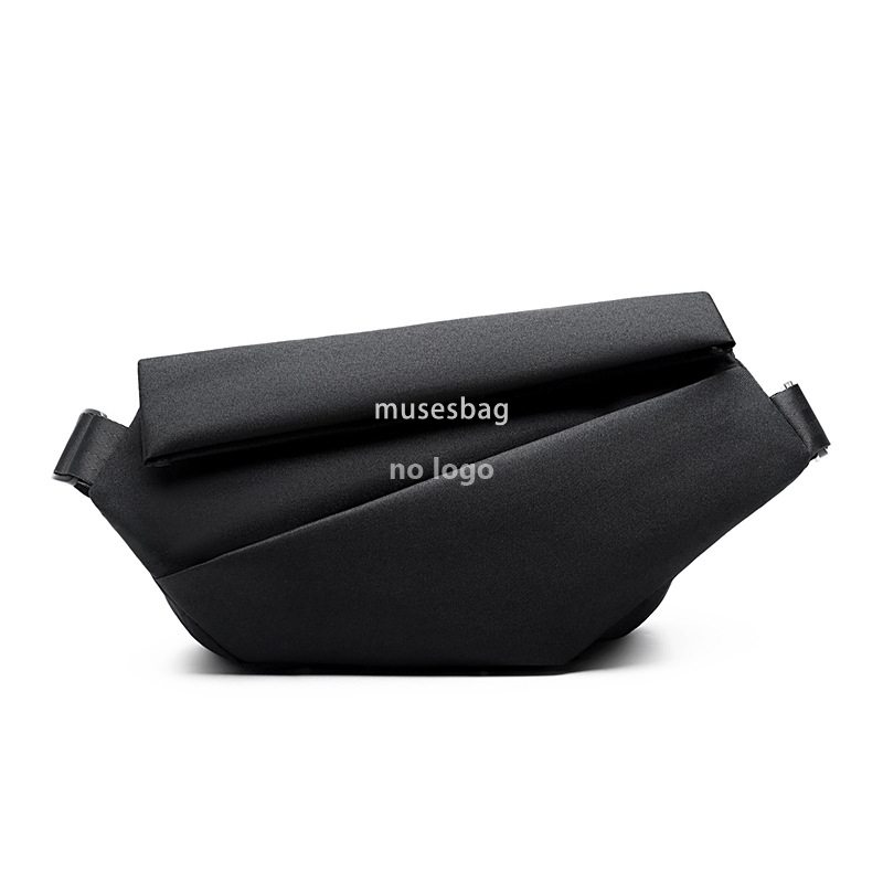 Fashionable men's functional crossbody bag waterproof ipad multi-functional chest bag women's shoulder bag factory for diagonal back chest b