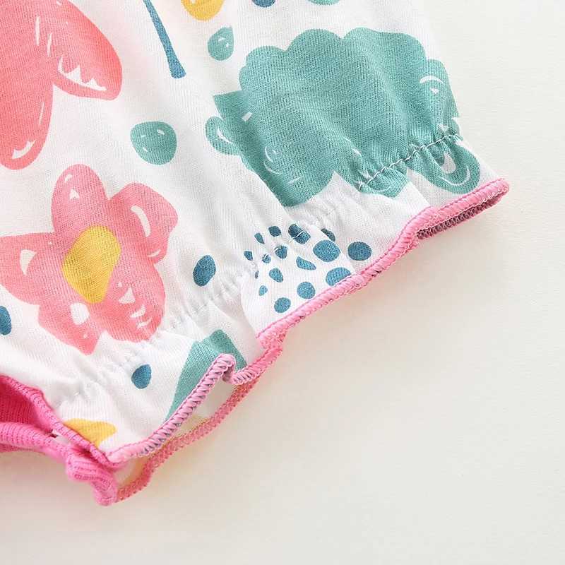Baby clothing summer thin sleeveless jumpsuit pure cotton baby clothing super cute crawling clothing summer clothing W240812