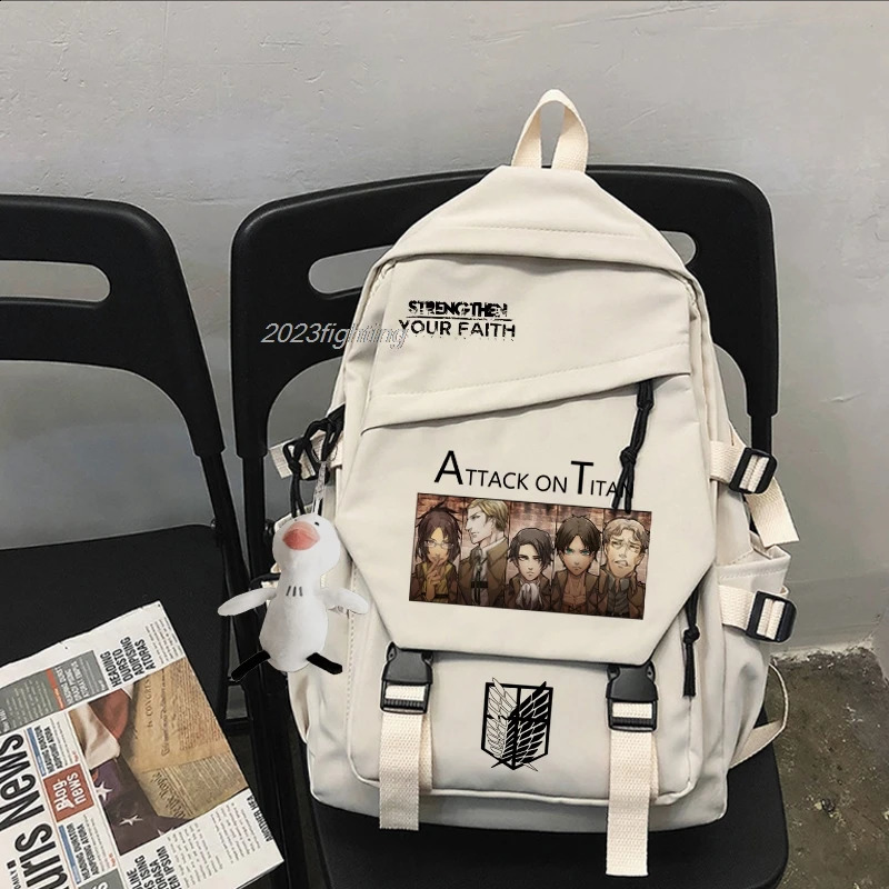 Attack Titan Backpack Travel Student College Unisex School Bag Cool Laptop Mochila Fashion for Men and Women 240813