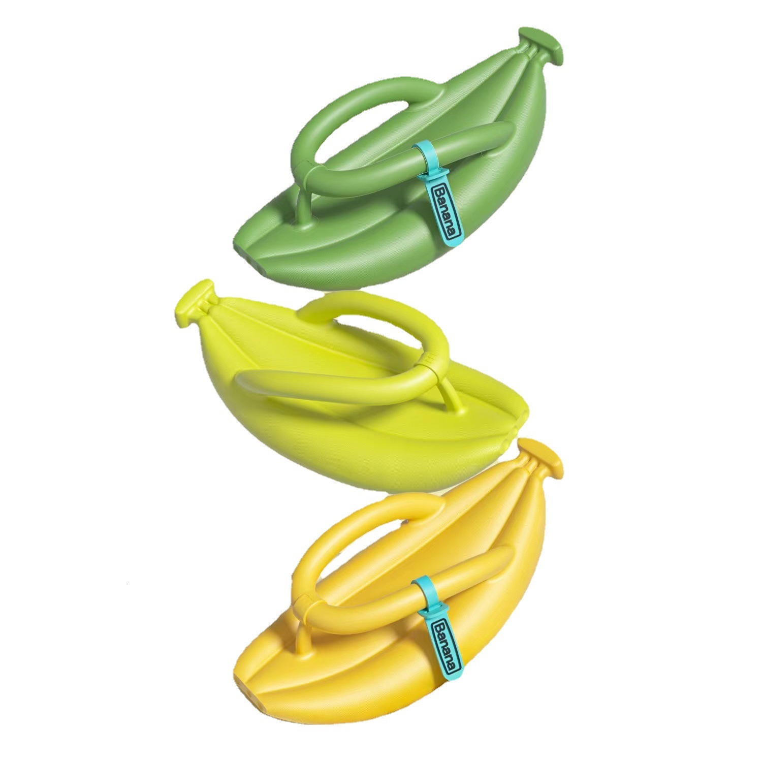 2023 Spring New Personalized Banana for Couples Indoor and Outdoor Beach Solid Color Flip flops Thick Bottom Slippers