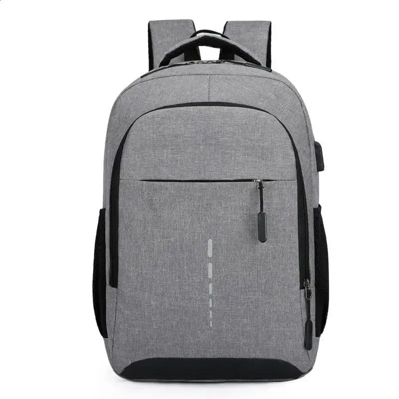 Mens backpack with large capacity simple and stylish travel womens student computer bag 240813