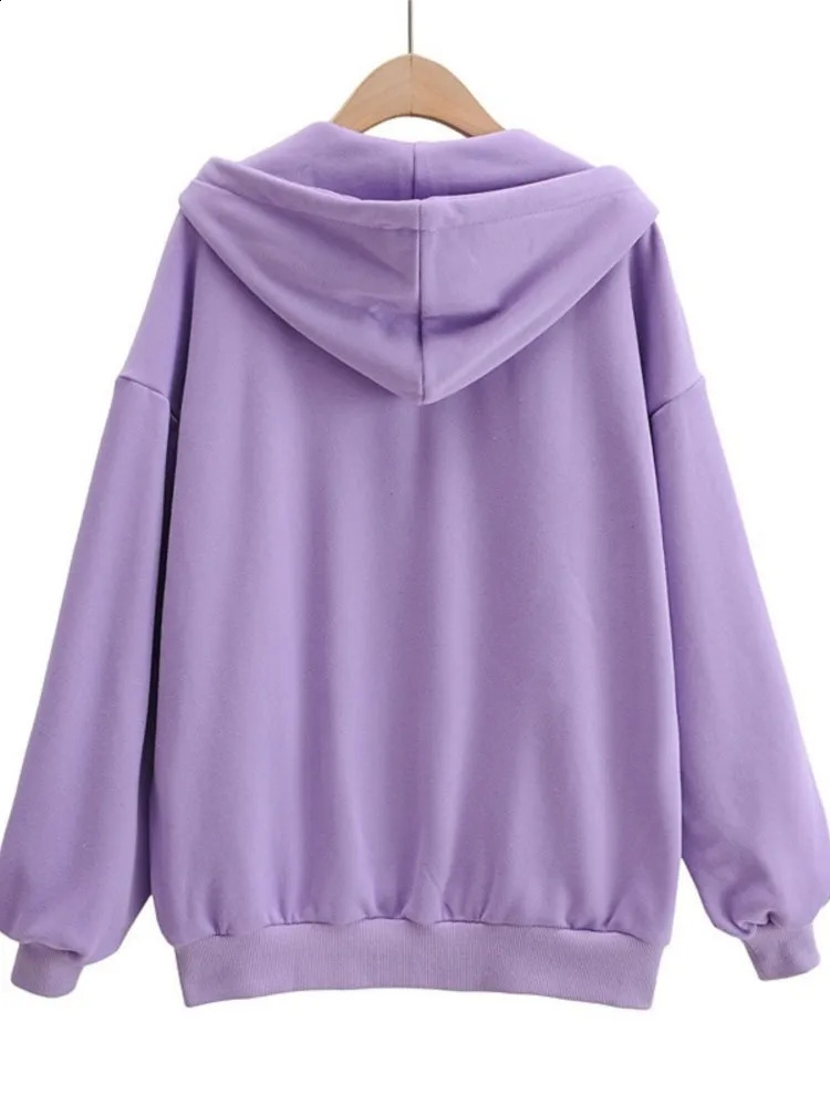 90s Streetwear Fashion Hoodie Y2k Womens Grunge Solid Color Sweatshirt Long Sleeve Pocket Zip Hoodie Harajuku Top Jacket 240812