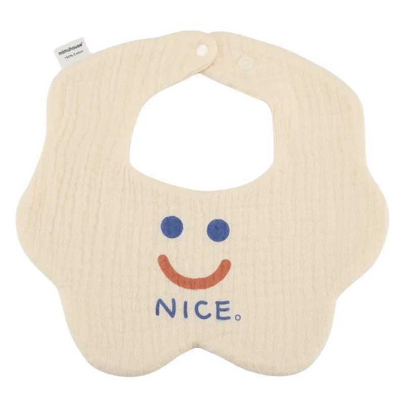 Bibs Burp Cloths Cute 6 Layers Cotton Gauze Baby Bibs Autumn New Saliva Towel Newborn Burp Cloths Bandana Scarf for Boys Girls Feeding Drool BibL4812
