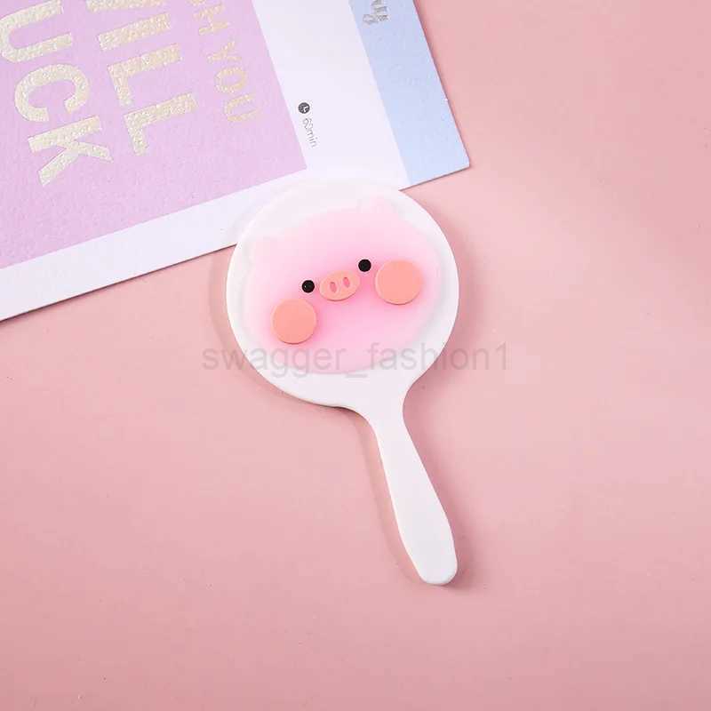 Mini Creative Cartoon Portable Makeup Mirror Ins Style Cute Girl Makeup Portable Handheld Mirror Small Number of OptionsXJ240813