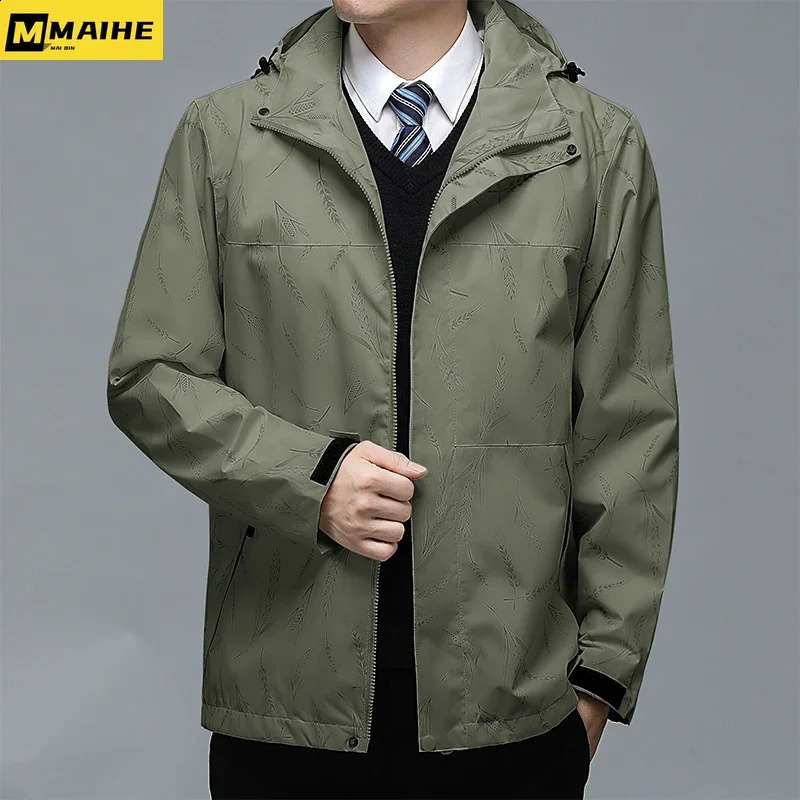Outdoor mens windproof hat detachable sports leisure bike jacket couples autumn and winter skiing mountain hard shell 240812
