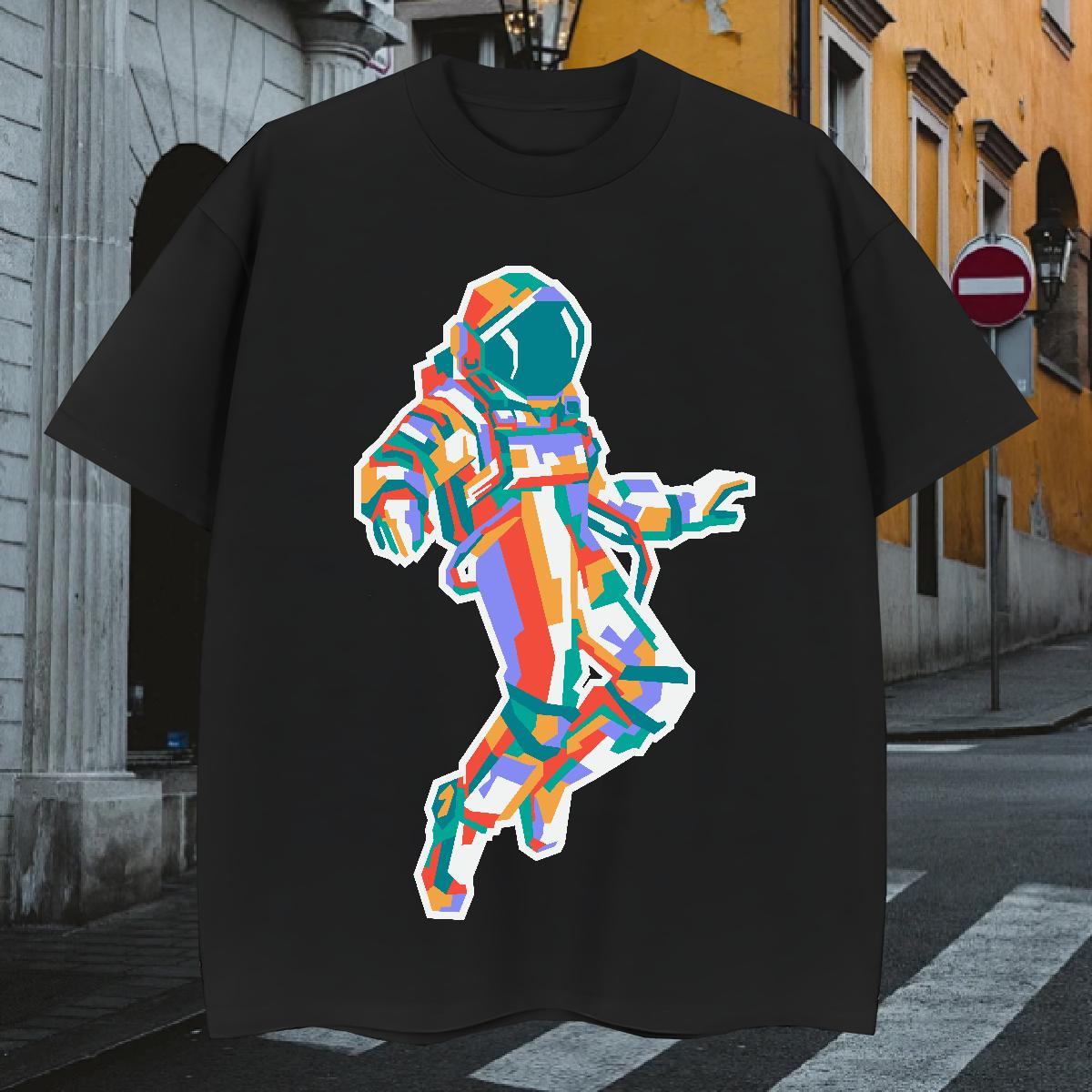 T-Shirts 100% Cotton 230g planet Sports Casual O Neck Short Sleeves Asian Size Couples T Shirts Brand Unisex Clothings