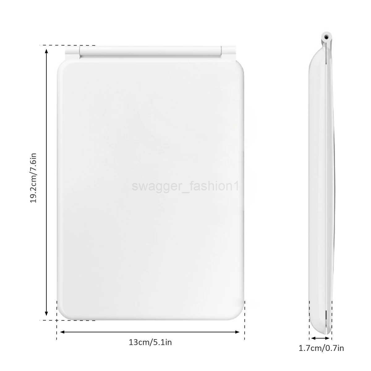Portable Foldable Travel Makeup 10x 3 Colors LED Light Cosmetic Mirror Touch Screen Stepless Dimming USB Travel Dressing GlassXJ240813