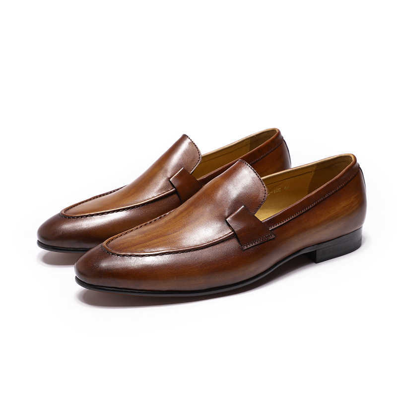 CMM Classic One Foot Casual Mens Shoes with Leather Top for Mens Wedding Banquet Leather Shoes for Men and Leather Shoes for Men