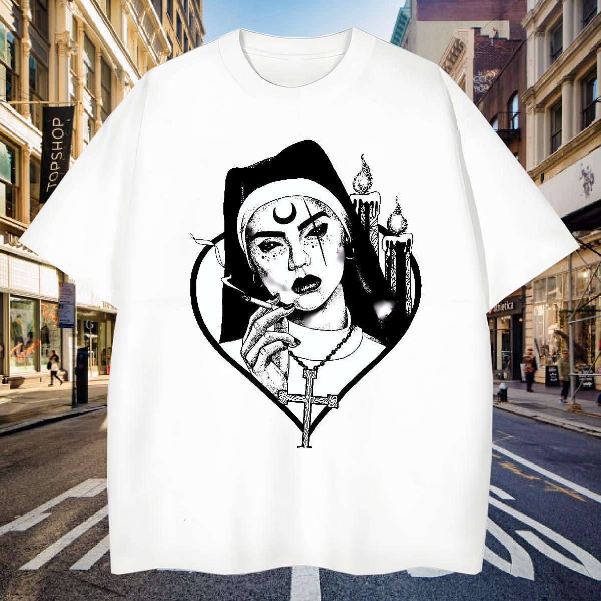 T Shirt For Man 230g Cotton nun Summer Casual Crew Neck Breathable Plus Size Custom Men Tops Tees New Designer Free Shipping Wear