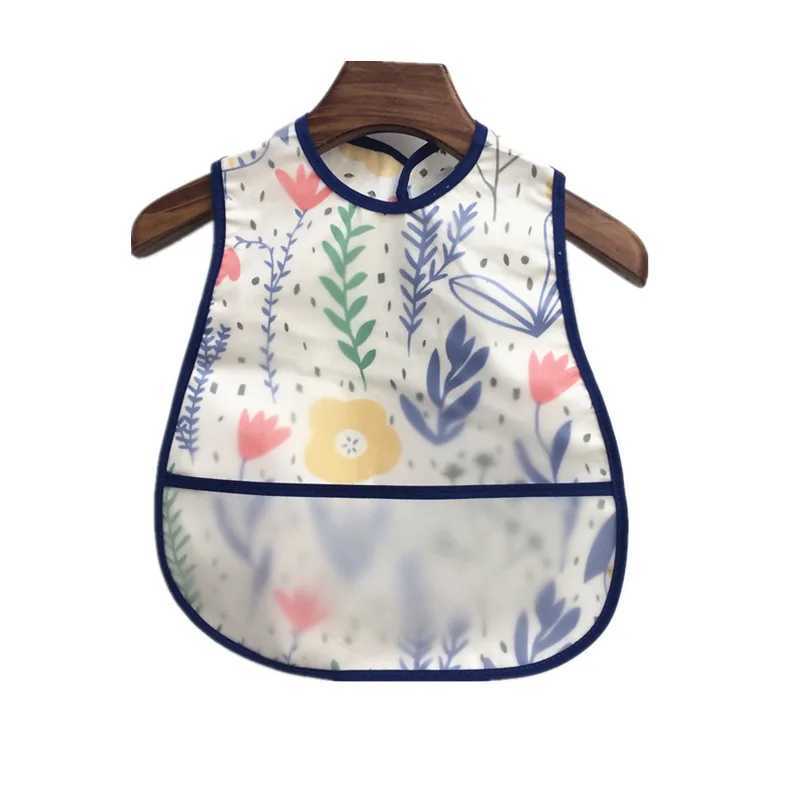 Bibs Burp Cloths Baby Bibs EVA Waterproof Lunch Bibs Cartoon Fruits Printing Infants Bibs Boys Girls Feeding Burp Cloths Bibs Apron ClothingL4812