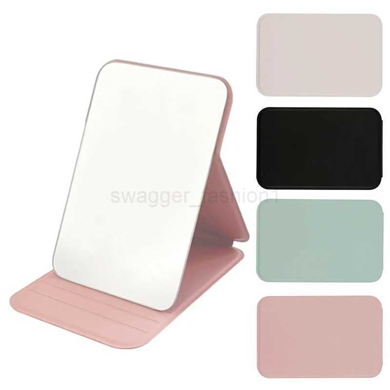 Desktop Foldable Cosmetic Mirror Simple Portable Handheld Makeup Mirror Easy To Carry Travel Makeup Mirrors Pocket MirrorsXJ240813