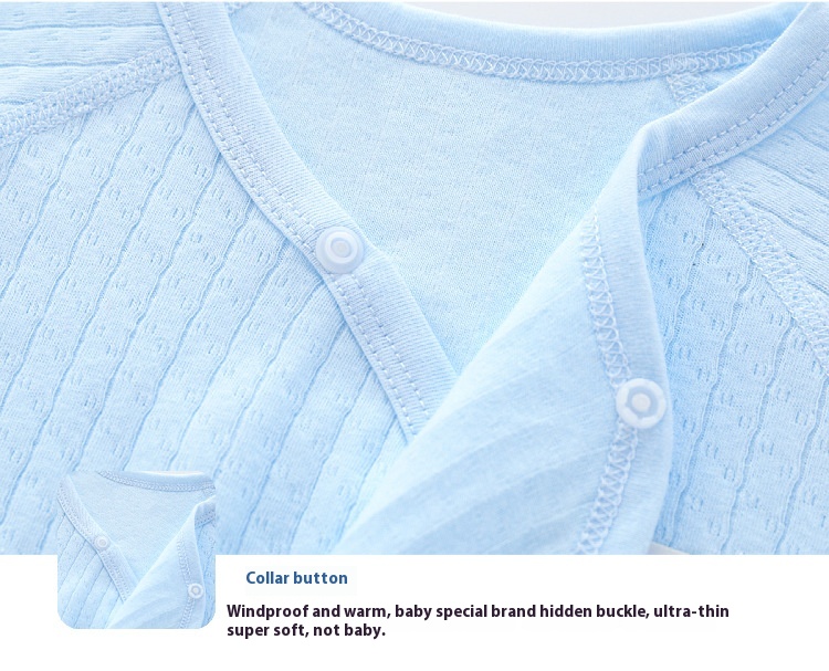 New baby Spring and autumn single-layer onesie soft breathable baby intimate outing clothes pure cotton boneless design clothing