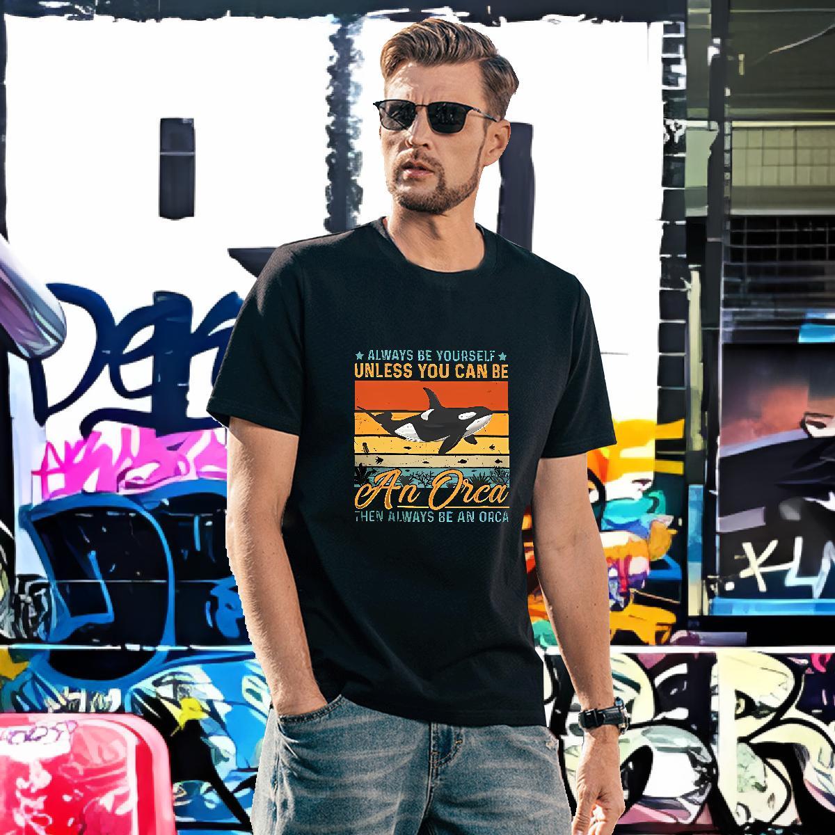 Designer T Shirt For Man dolphin Crew Neck High Street Hip Hop Custom Print Oversized 230g Cotton Tshirt for Man Woman Fashion Designer Tshirts