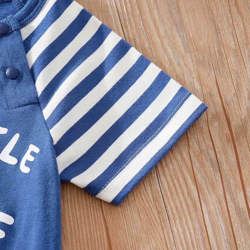 Baby clothing cute cartoon dinosaur 3D printing comfortable and soft 0-18 boys and girls summer short sleeved baby jumpsuit W240812