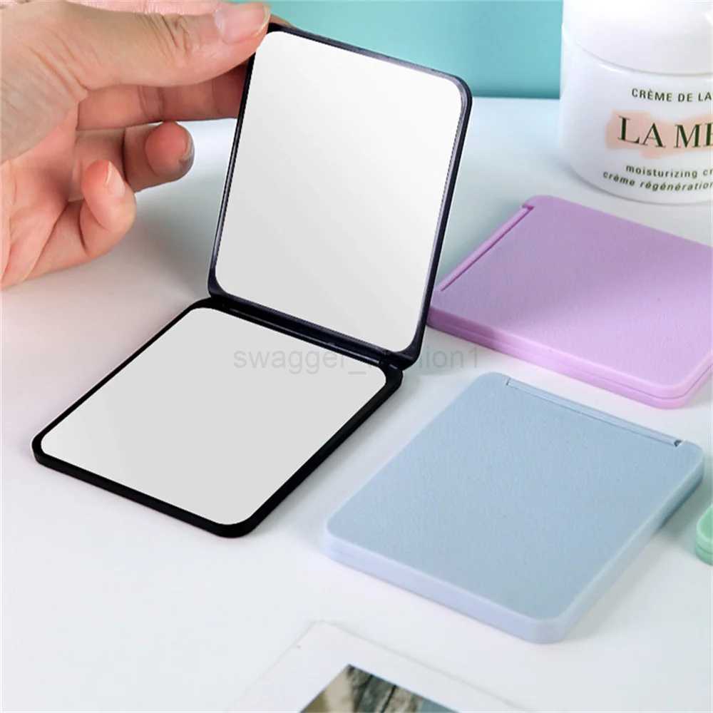 Folding Makeup Mirror High-Definition Portable Pocket Mirror Double-Side Women Makeup Mirror Rectangle Cosmetic Make Up VanityXJ240813