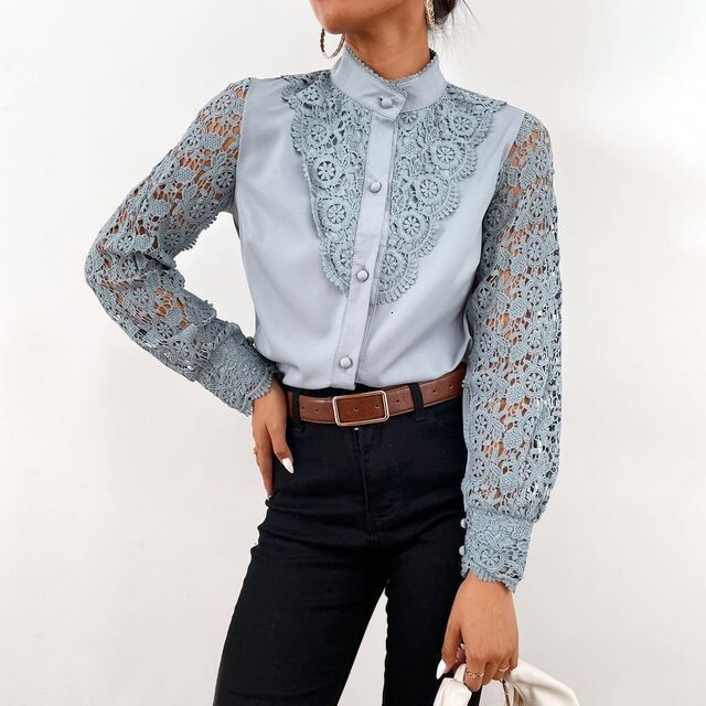 2024 Fashion V-neck Blouse Ladies Shirt Top Women