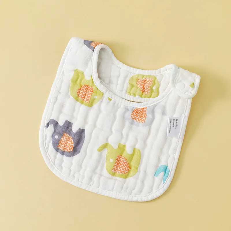 Bibs Burp Cloths Baby Bibs 8 Layers Gauze Baby Kids Bandana Feeding Burp Cloth Soft Newborn Infant Saliva Towel Baby Girl Boy AccessoriesL4812