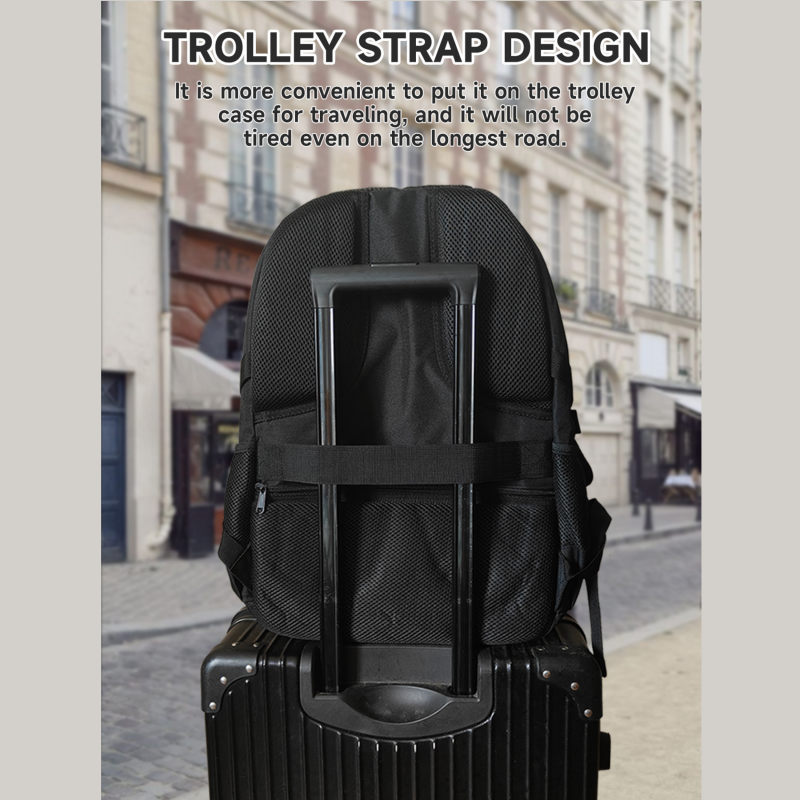 Casual Travel Laptop Backpack with USB Charging Port Lightweight for Men and Women Large Capacity Multi-compartment Business Schoolbags Bookbag Teen B