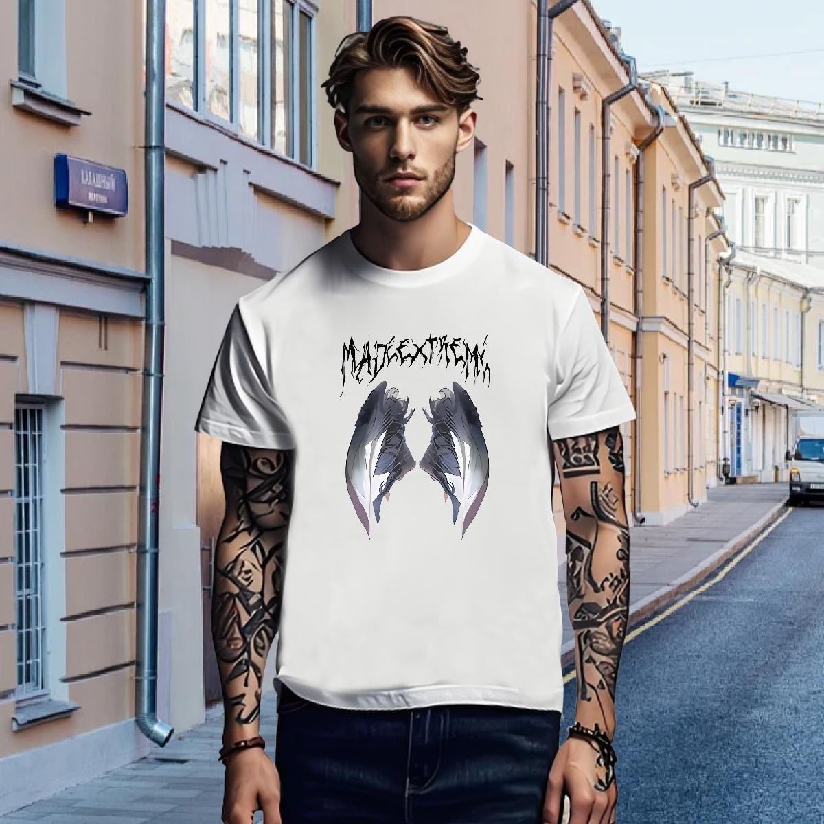 T shirt 100% Cotton 230g painting Street wear Hip Hop Crew Neck Breathable Cartoon Printing L-4XL Mens Tshirts Custom High Quality Polos