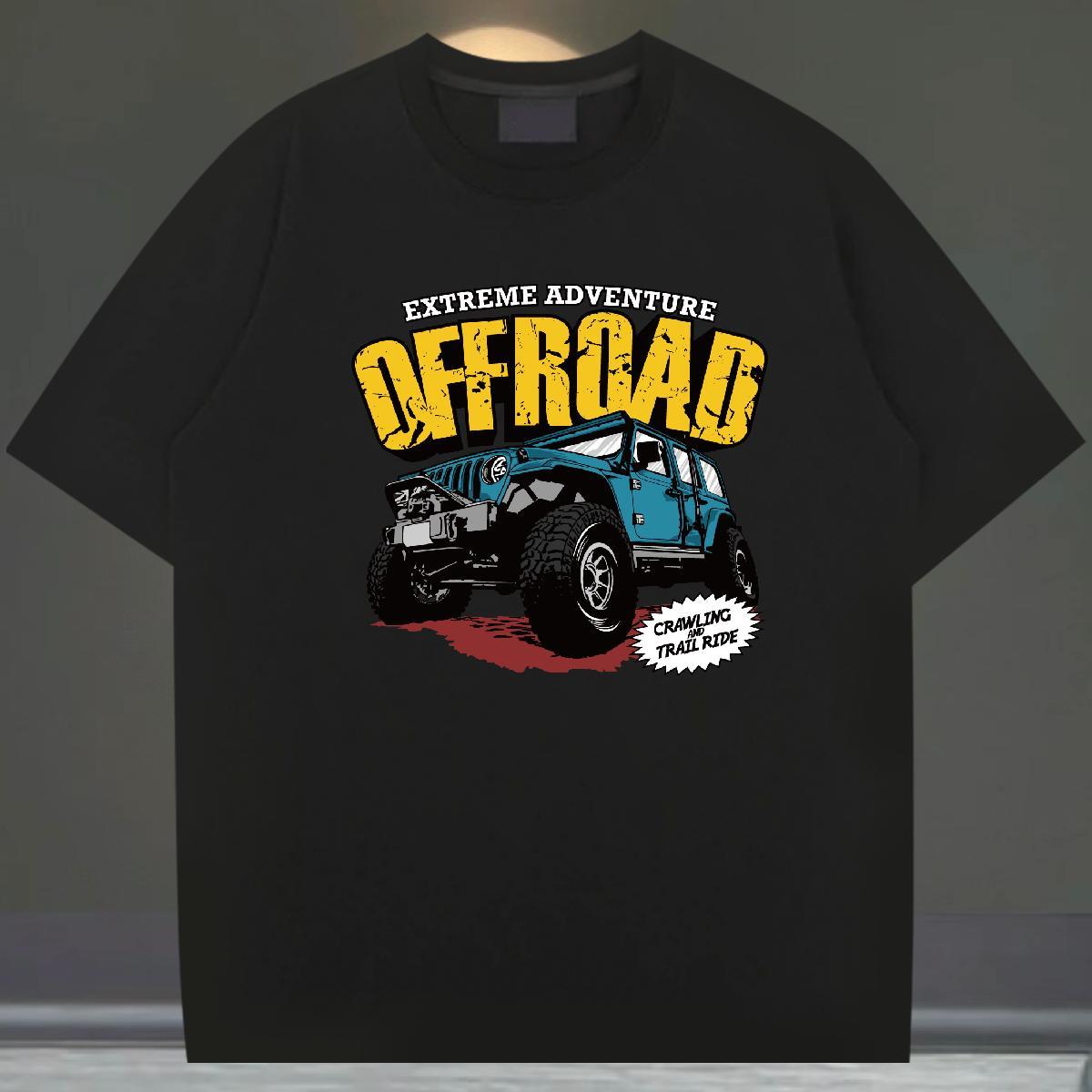 Cool Design Men Clothes T-Shirt Hip Hop 100% Cotton 230g Custom Print Oversized Breathable Soft car Mens T Shirts New Designer Tees