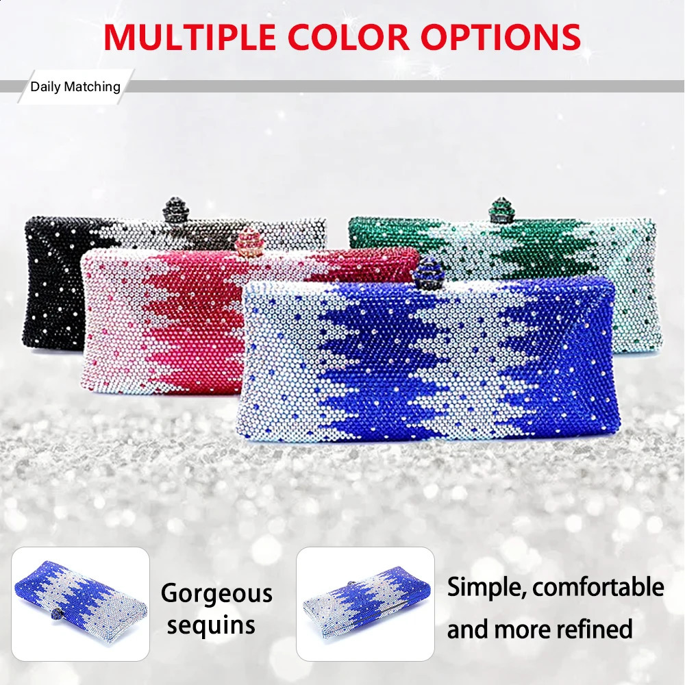 345000 Latest high quality handmade wallet crystal diamond lady clutch bag wedding party christmas valentine gift dinner 240813