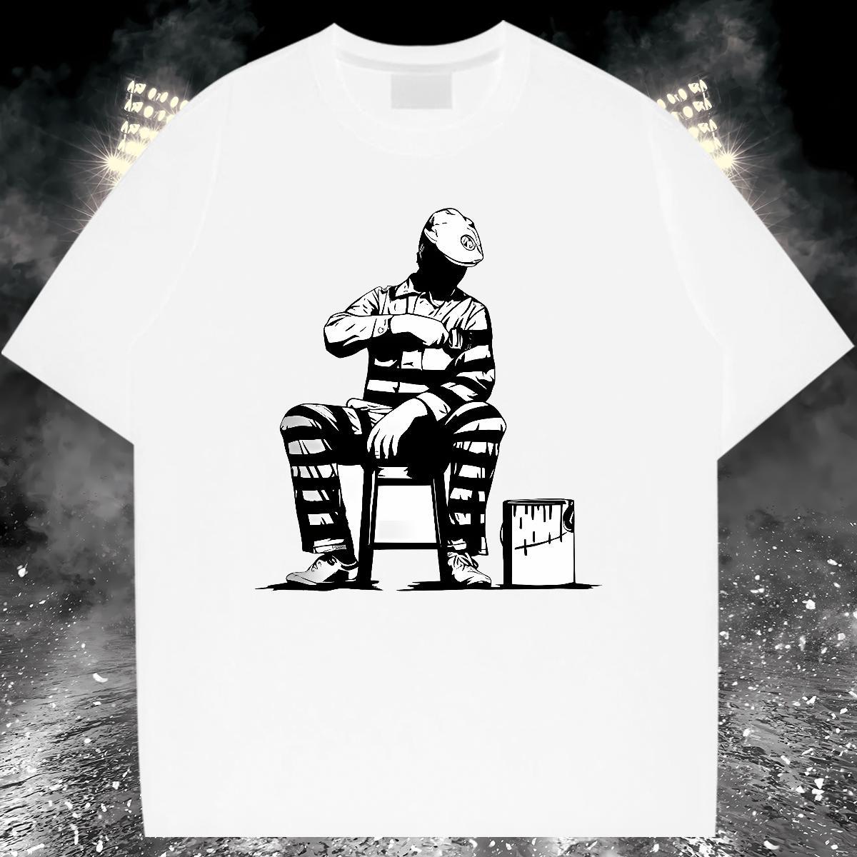 Popular person T-Shirts for Men Daily Outfit Tshirt for Man Woman 230g Cotton 2024 Summer Crew Neck Custom Cartoon Top Tees