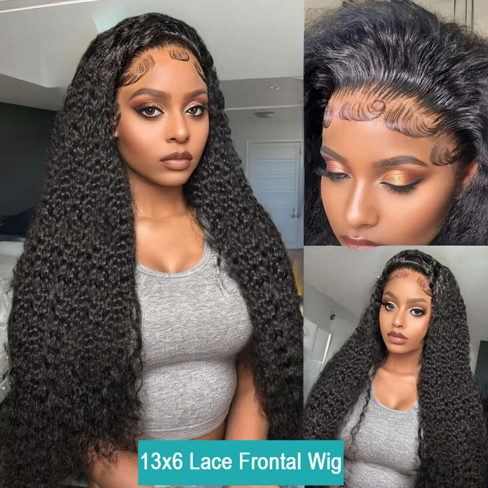 250 Density Water Deep Wave 30 40 Inch 13X4 Front Human 13X6 Lace Frontal Wig HD Transparent Brazilian Remy Hair Woman