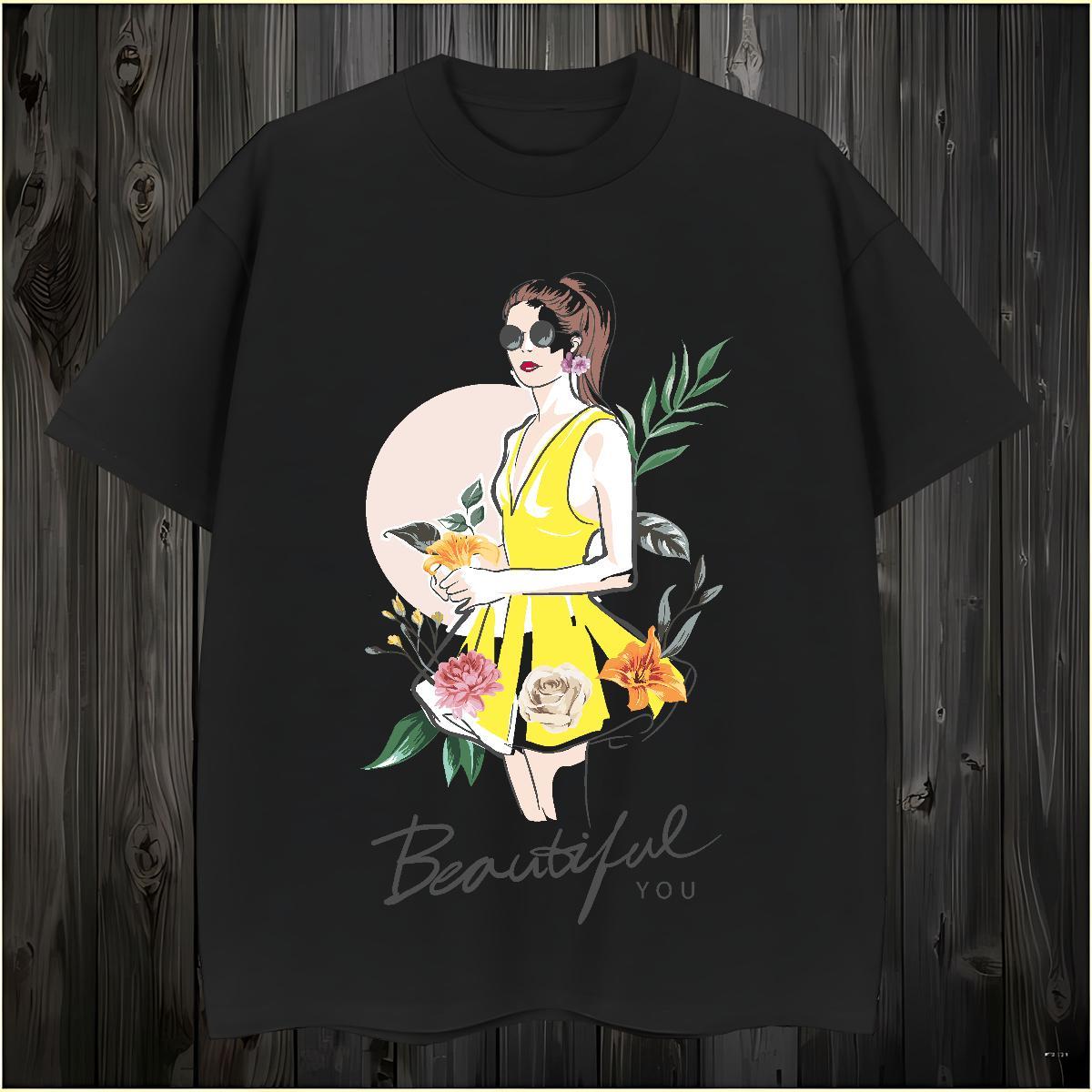 T shirt 100% Cotton 230g character Casual Beach Crew Neck Breathable Custom Print Plus Size Mens Tshirts Designer Fashion TOP Quality Tee Shirt