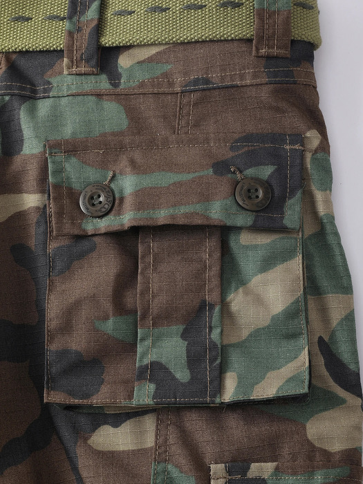 AKARMY camouflage multi flap pocket mens straight leg cargo pants loose casual outdoor work without straps 240812