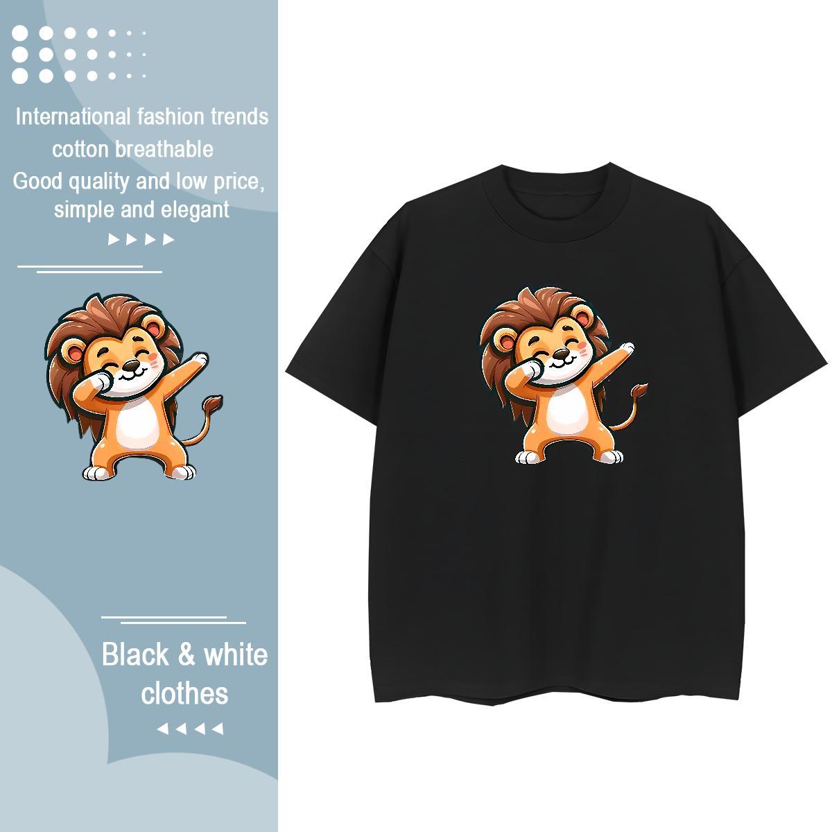 Cool Design T Shirt For Man Breathable Short Sleeve Street wear Hip Hop Anime 230g Cotton Men Clothes T-Shirt 2024 Designer Tops