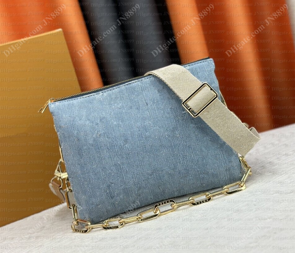 Designer Bag Light Denim PM 26cm Coussin BB 21cm bag Designer bags Shoulder women Gold Chain handbag underarm bags tote Coussin cross body chain Clutch wallet
