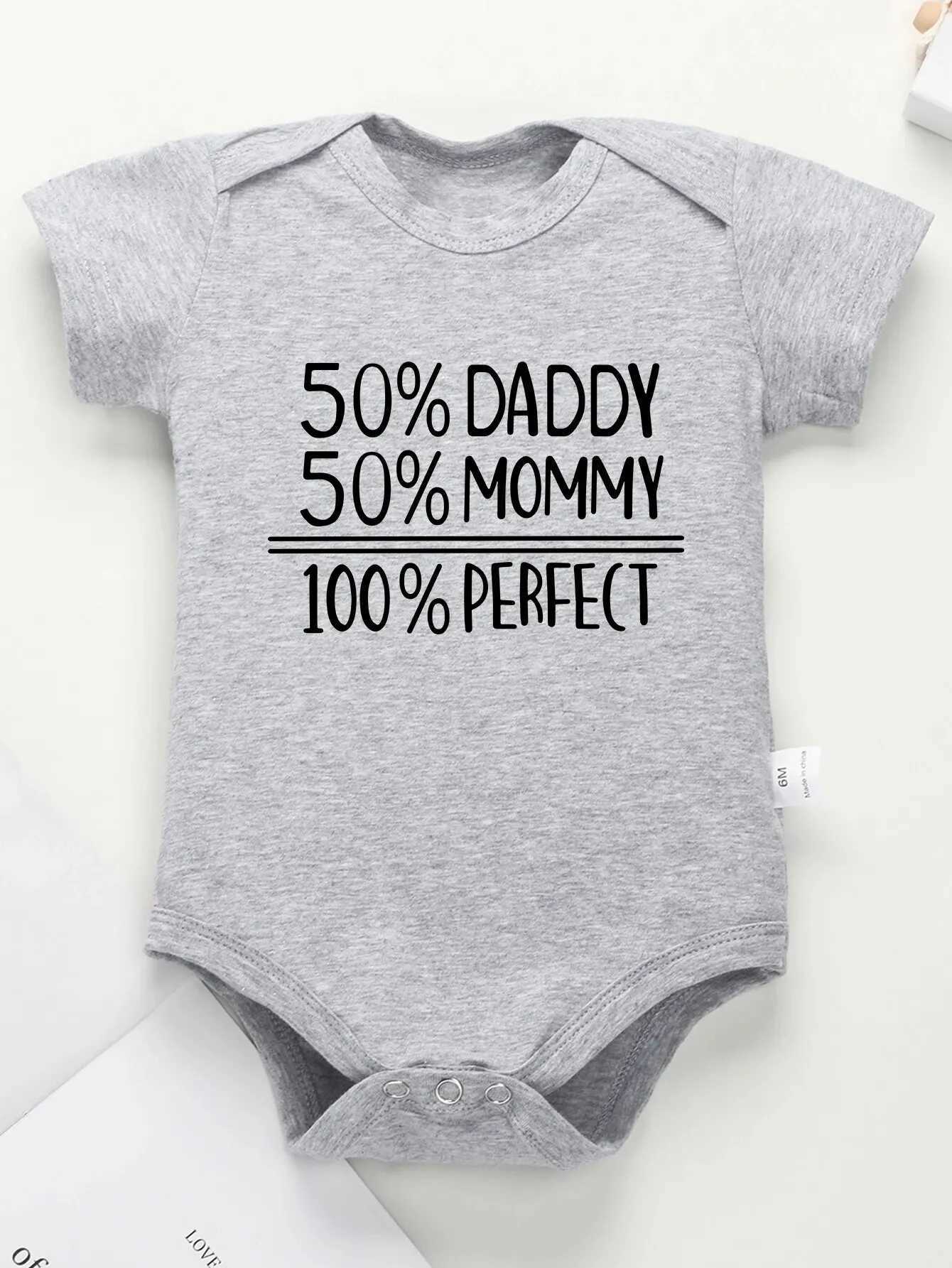 50% DADDY 50% MOMMY 100% Perfect Letter Printing Baby Pants W240812