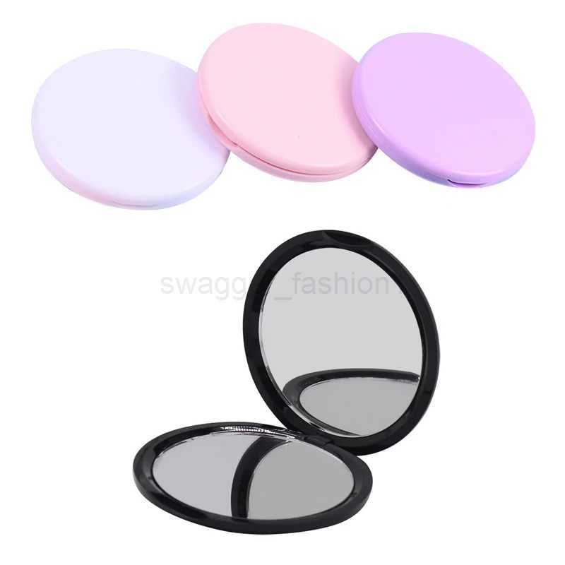 Handheld Makeup Mirror Double Sided Mini Portable Pocket Folding Round Makeup Mirror For Travel Beauty Cosmetic ToolXJ240813