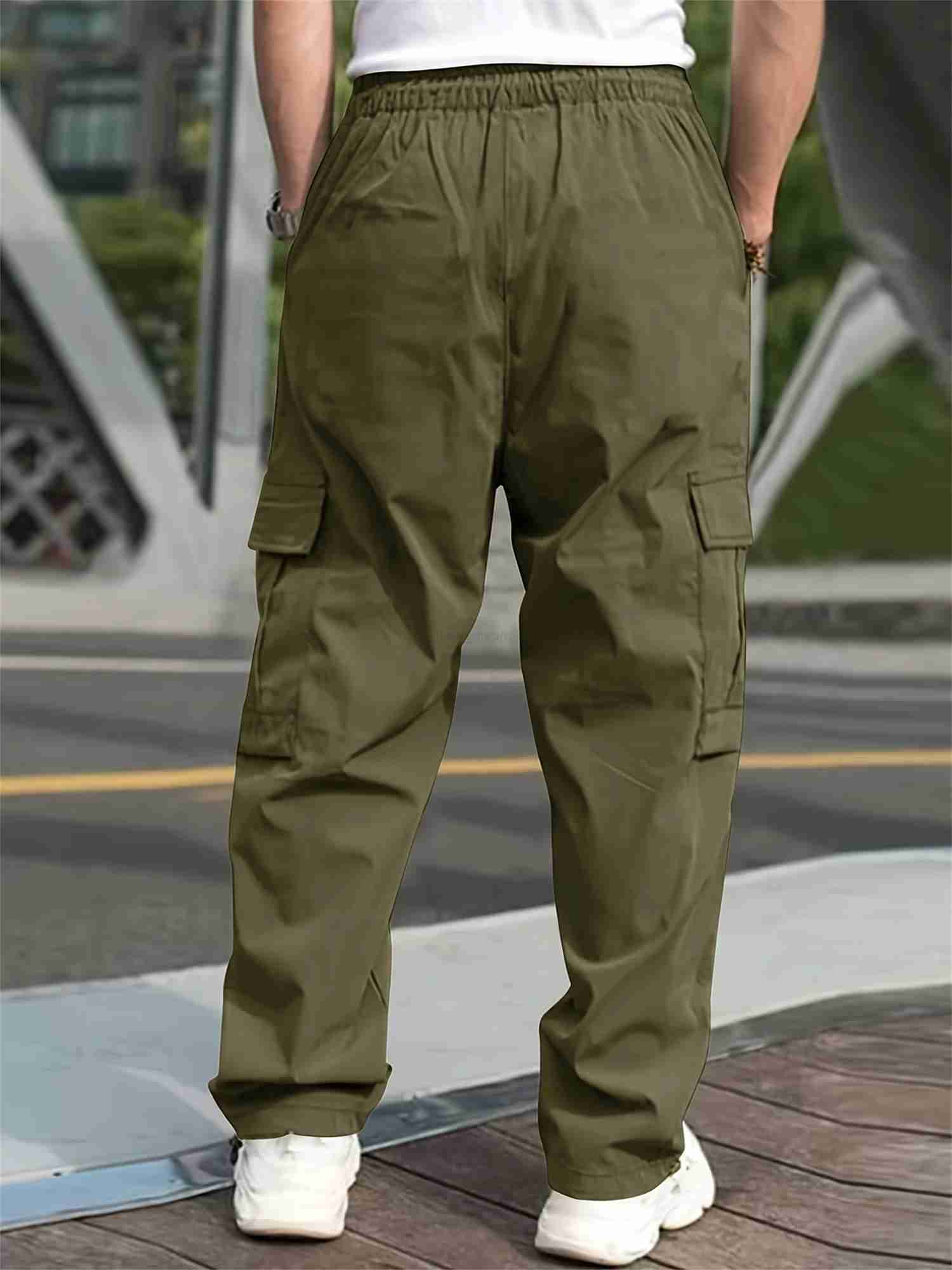 2024 Streetwear Hip Hop Joggers Cargo Pants Men Multi-Pocket Elastic Waist Harem Trousers Male Harajuku Casual Woman SweatpantsXJ240813