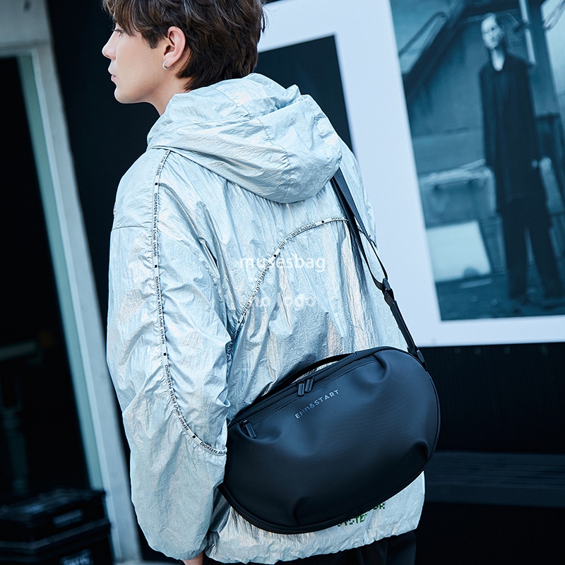 Crossbody bag men's charter can shoulder men's ins fashion Fanny pack high-grade sense niche men's single shoulder backpack small bag