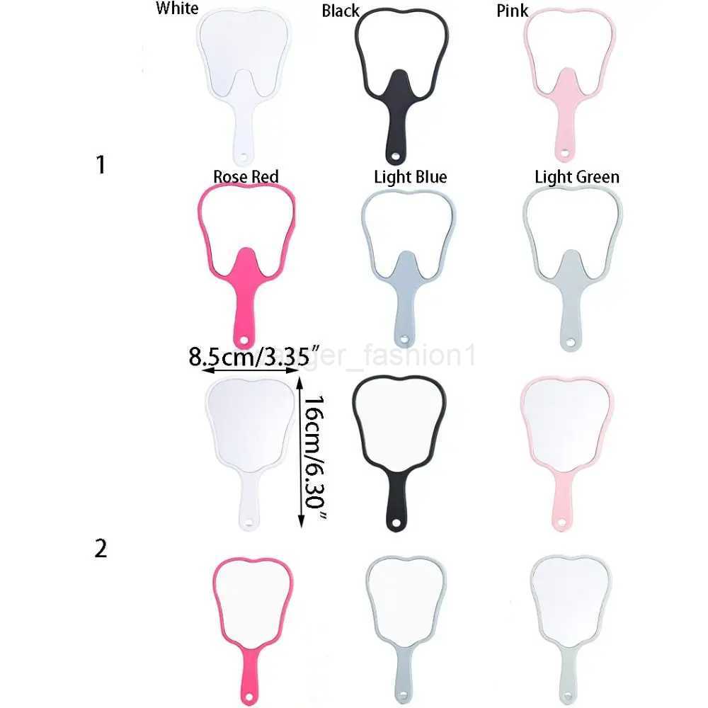Dental Mirror Plastic Handle Mirror High-definition Cosmetic Mirror Portable Small Mirror Can Be Hung Hand-held Mirror for WomenXJ240813