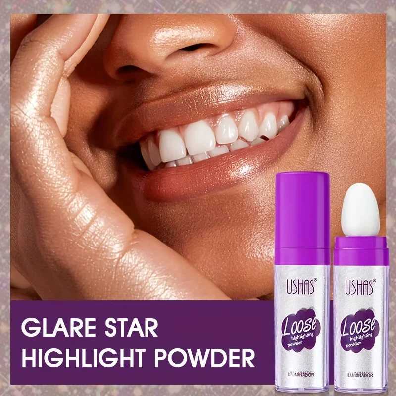 Body Highlight shimmer white pearl Highlighter powder Polvo De Hadas glitter powder contour powder blusher makeup facial makeup 9g W240812
