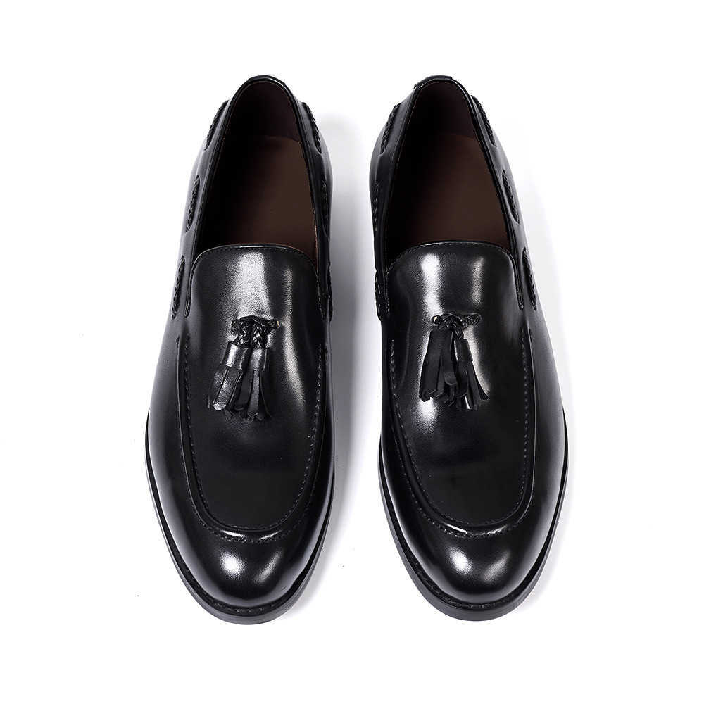 CMM New Liusu Loafer Shoes for Men Made of Genuine Leather and Cowhide with Pointed Tips Suitable for Both Business and Casual Wear