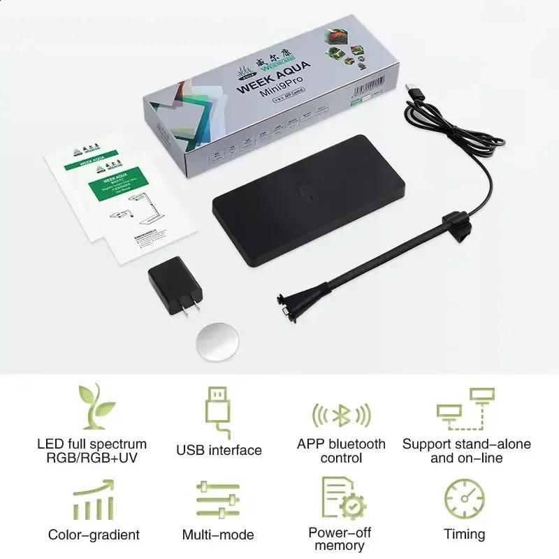 WEEK AQUA USB aquarium light Plant Grow Full spectrum LED Ecology Microlandscape light Nano aquarium light 240812